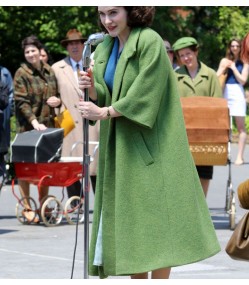 The Marvelous Mrs. Maisel Rachel Brosnahan (Miriam Maisel) Green Coat
